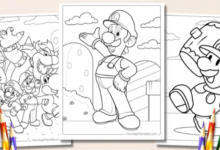 Printable:_Biwu8ovi88= Luigi Coloring Pages